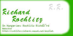 richard rochlitz business card